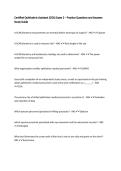 Certified Ophthalmic Assistant &lpar;COA&rpar; Exam 2 &ndash; Practice Questions and Answers Study Guide