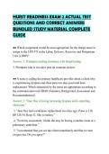 HURST READINESS EXAM 2 ACTUAL TEST&NewLine;QUESTIONS AND CORRECT ANSWERS&NewLine;BUNDLED STUDY MATERIAL COMPLETE&NewLine;GUIDE