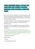 HURST READINESS EXAM 4 ACTUAL TEST&NewLine;QUESTIONS AND CORRECT ANSWERS&NewLine;BUNDLED STUDY MATERIAL COMPLETE&NewLine;GUIDE