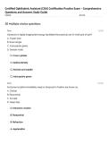 Certified Ophthalmic Assistant &lpar;COA&rpar; Certification Practice Exam &ndash; Comprehensive Questions and Answers Study Guide