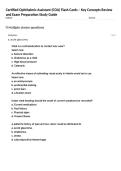 Certified Ophthalmic Assistant &lpar;COA&rpar; Flash Cards &ndash; Key Concepts Review and Exam Preparation Study Guide