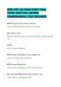 IICRC WRT ASD EXAM SCRIPT FINAL&NewLine;PAPER QUESTIONS ANSWERS&NewLine;COMPREHENSIVE STUDY RESOURCE