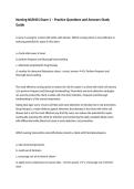 Nursing NUR401 Package Deal &ndash; Complete Exam Review&comma; Practice Questions&comma; and Study Guide