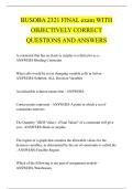 BUSOBA 2321 FINAL exam WITH &NewLine;OBJECTIVELY CORRECT &NewLine;QUESTIONS AND ANSWERS