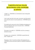 NAB FINANCIAL EXAM &NewLine;QUESTIONS AND ANSWERS &NewLine;&lpar;LATEST&rpar; 