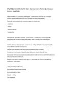CNUR401 Unit 1&ndash;2 &lpar;Horbach & Allen&rpar; &ndash; Comprehensive Practice Questions and Answers Study Guide