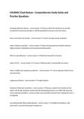 CNUR401 Final Review&ndash; Comprehensive Study Guide and Practice Questions
