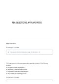 FEA QUESTIONS AND ANSWERS