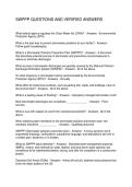 SWPPP QUESTIONS AND VERIFIED ANSWERS