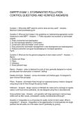 SWPPP EXAM 1&colon; STORMWATER POLLUTION &NewLine;CONTROL QUESTIONS AND VERIFIED ANSWERS