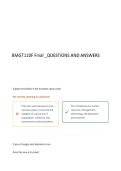 BMGT110F Final  questions and answers