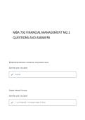MBA 702 Financial Management M2&period;1 