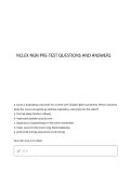 NCLEX NGN Pre-Test Questions 