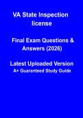 Virginia State Inspection License Study Guide PDF