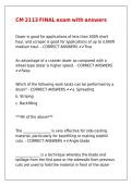 CM 2113 FINAL exam with answers