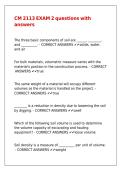 CM 2113 EXAM 2 questions with answers
