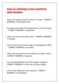 hesi-a2 radiology exam questions with answers