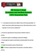 2024 HESI Maternity OB Version 3 Exam Questions and Verified Answers&comma; 100&percnt; Guarantee Pass&NewLine;