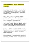 Montana Notary Public exam with answers
