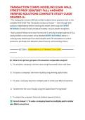 TRANSACTION COMPS MODELING EXAM WALL STREET PREP 2026&sol;2027&vert; FULL ANSWERS VERIFIED SOLUTIONS COMPLETE STUDY GUIDE GRADED A&plus;