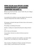 STSC EXAM 2026 STUDY GUIDE&NewLine;COMPREHENSIVE QUESTIONS&NewLine;ANSWERS GRADED A&plus;