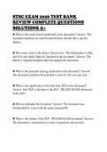 STSC EXAM 2026 TEST BANK&NewLine;REVIEW COMPLETE QUESTIONS&NewLine;SOLUTIONS A&plus;