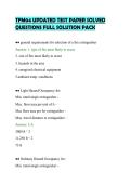 TFM04 UPDATED TEST PAPER SOLVED&NewLine;QUESTIONS FULL SOLUTION PACK