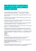 BSIS 496 W EXAM 1 QUESTIONS & ANSWERS RATED 100&percnt; CORRECT NEWEST VERSION