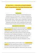 NU 545 Study Guide &lpar;2026&rpar; Advanced Pathophysiology Notes  PDF