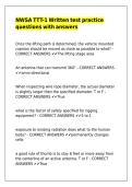 NWSA TTT-1 Written test practice questions with answers