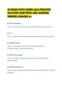 3P EXAM STUDY GUIDE 2026 PRACTICE&NewLine;SOLUTION QUESTIONS AND ANSWERS&NewLine;VERIFIED GRADED A&plus;&NewLine;
