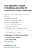TNCC WRITTEN EXAM 2 REVISION&NewLine;HANDBOOK 2026 AIRWAY BREATHING&NewLine;CIRCULATION AND TRAUMA INTERVENTIONS