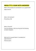 NWSA TTT-1 EXAM WITH ANSWERS