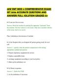 68W EMT MOD 4 COMPREHENSIVE EXAMS&NewLine;SET 2026 ACCURATE QUESTIONS AND&NewLine;ANSWERS FULL SOLUTION GRADED A&plus;