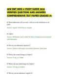 68W EMT MOD 4 STUDY GUIDE 2026&NewLine;VERIFIED QUESTIONS AND ANSWERS&NewLine;COMPREHENSIVE TEST PAPER GRADED A&plus;