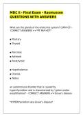 MDC II - Final Exam &ndash; Rasmussen QUESTIONS WITH ANSWERS