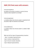 NUR 376 Final exam with answers