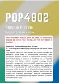 PDP4802 Assignment 1 2026 &lbrace;COMPLETE ANSWERS&rcub; - Due Date 15 May 2026