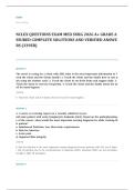 med surg EXAM A&plus; GRADE ASSURED COMPLETE SOLUTIONS AND VERIFIED ANSWERS