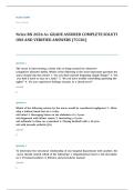 NCLEX RN EXAM A&plus; GRADE ASSURED COMPLETE SOLUTIONS AND VERIFIED ANSWERS