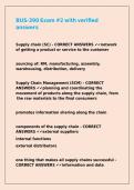 BUS-390 Exam -2 with verified answers