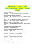 QABA &lpar;QBA&reg; &sol; QASP&reg;&rpar; Study &NewLine;Guide based on the 2026&sol;2027 updated &NewLine;syllabus 