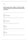 microeconomics EXAM A&plus; GRADE ASSURED COMPLETE SOLUTIONS AND VERIFIED ANSWERS