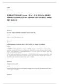 microeconomics EXAM A&plus; GRADE ASSURED COMPLETE SOLUTIONS AND VERIFIED ANSWERS