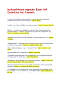 National Home inspector Exam 494 Questions And Answers&NewLine;