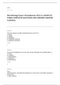 microbiology EXAM A&plus; GRADE ASSURED COMPLETE SOLUTIONS AND VERIFIED ANSWERS
