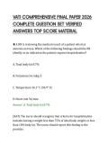 VATI COMPREHENSIVE FINAL PAPER 2026&NewLine;COMPLETE QUESTION SET VERIFIED&NewLine;ANSWERS TOP SCORE MATERIAL