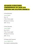 ADVANCED DYSRHYTHMIAS&NewLine;COMPREHENSIVE TEST BANK 2026&NewLine;QUESTIONS AND SOLUTIONS GRADED A&plus;