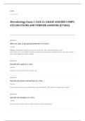 microbiology EXAM A&plus; GRADE ASSURED COMPLETE SOLUTIONS AND VERIFIED ANSWERS