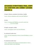 ADVANCED DYSRHYTHMIAS FINAL SCRIPT&NewLine;2026 QUESTIONS AND CORRECT ANSWERS&NewLine;GRADED A&plus;